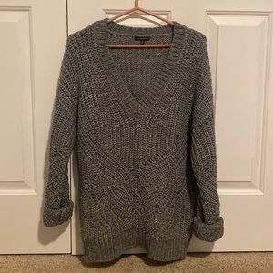 Dynamite Grey Knit Sweater S